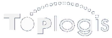 toplogis logo in white