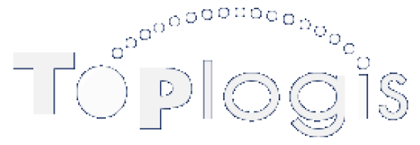 Toplogis white logo