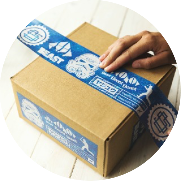 Sealing a box for shipping